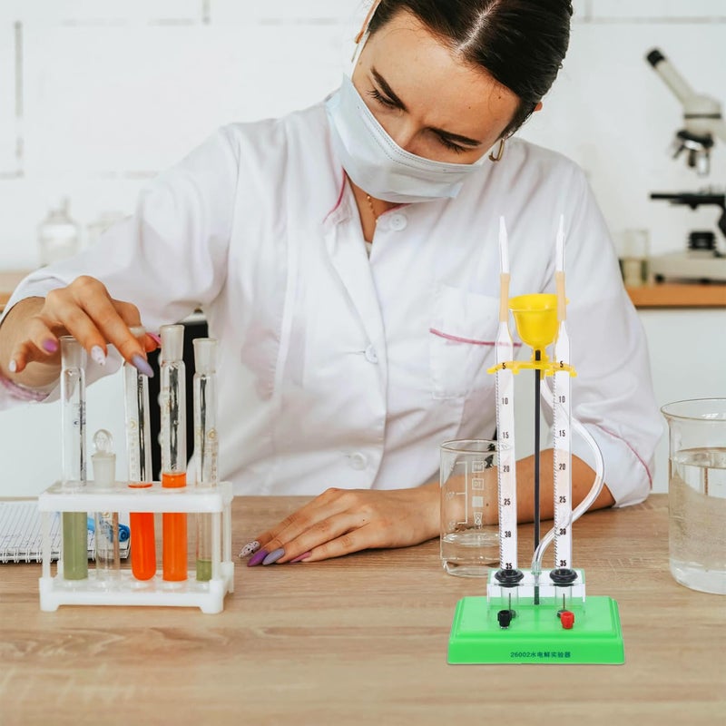 KICHOUSE Water Electrolysis Experiment Device Teaching Kit for Home School and Laboratory Use Demonstrating Oxygen and Hydrogen Production Electrolyzer Apparatus - Image 4